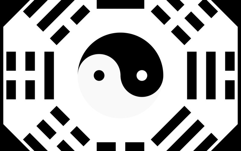 bagua, yin yang, yang